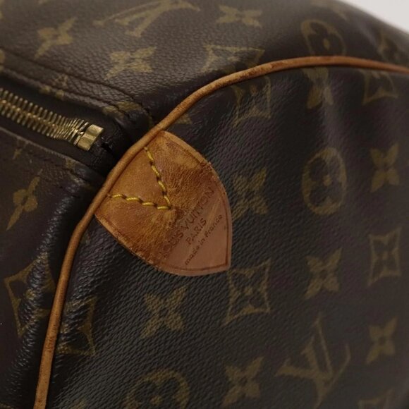LOUIS VUITTON Monogram Keepall 55 Boston Bag M41424 LV Auth 131763 - Picture 12 of 16